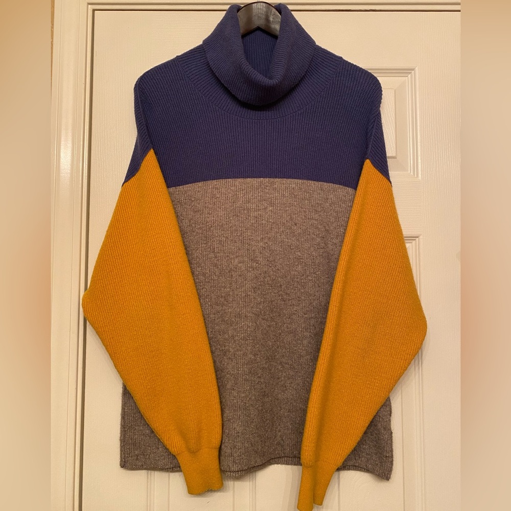 Free People Softly Structured Color Block Sweater… - image 4